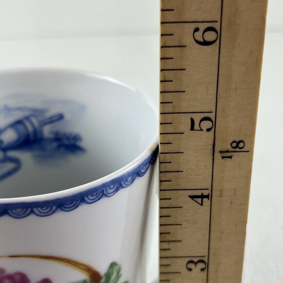 222 Fifth Beachcomber Collection Nautical Floral Discontinued Porcelain Mug - Picture 5 of 7